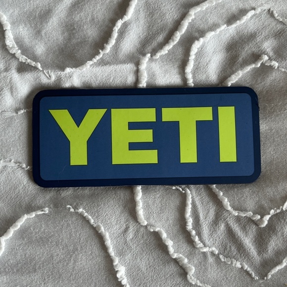 NEW Yeti Magnet - Nordic Blue w/ Chartreuse - Picture 1 of 5